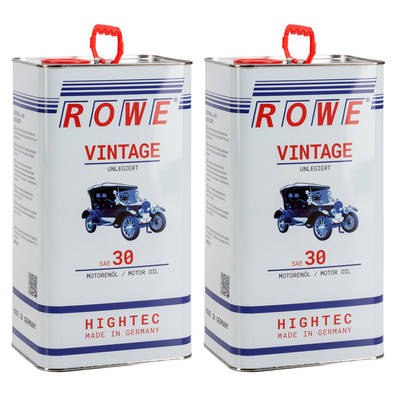 10L 10 Liter ROWE Motoröl Öl VINTAGE Unlegiert SAE 30 Oldtimer Einbereichsöl