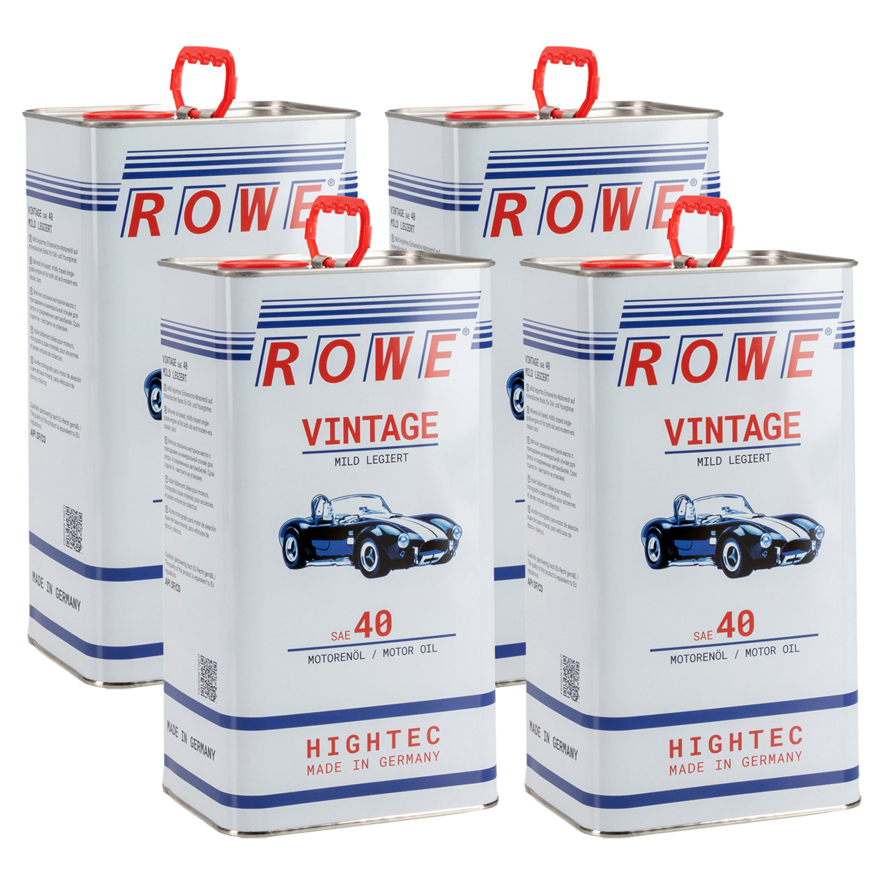 20L 20 Liter ROWE Motoröl Öl VINTAGE Mild Legiert SAE 40 Oldtimer  