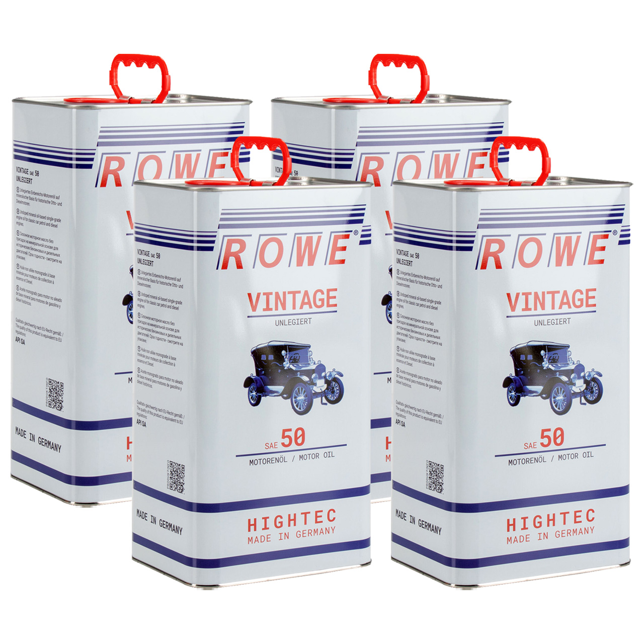 20L 20 Liter ROWE Motoröl Öl VINTAGE Unlegiert SAE 50 Oldtimer  