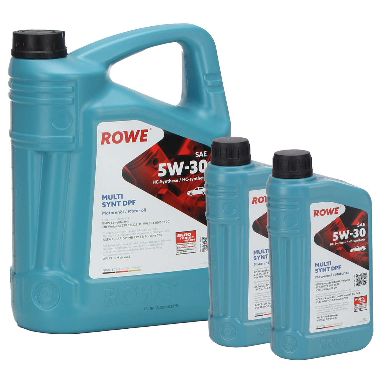 7L 7 Liter ROWE MULTI SYNT DPF 5W30 Motor&ouml;l &Ouml;l f&uuml;r BMW LL-04 MB 229.31/51/52 VW 504/507.00