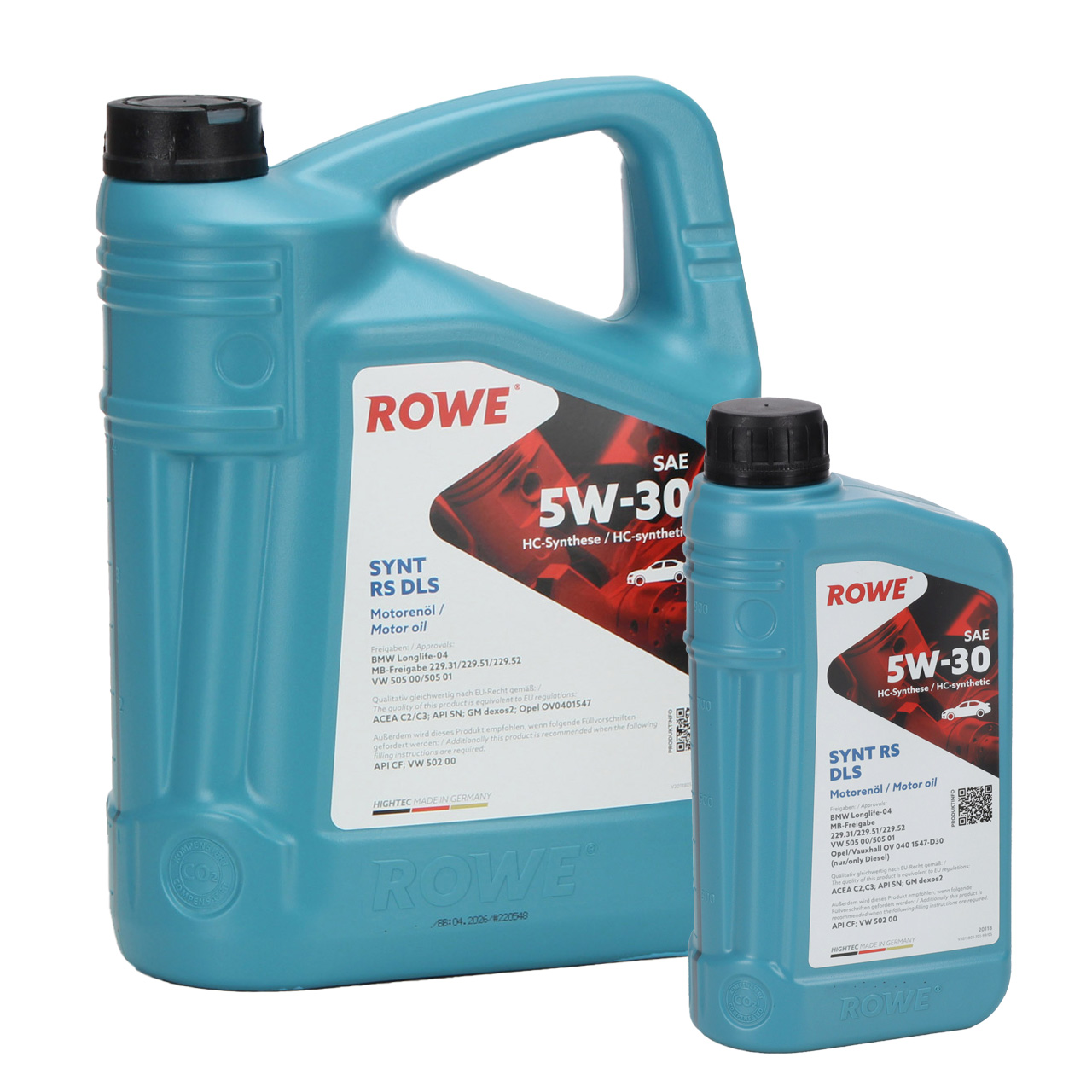 6L 6 Liter ROWE SYNT RS DLS 5W-30 Motoröl Öl BMW LL-04 MB 229.31/51/52 VW 505.00/505.01