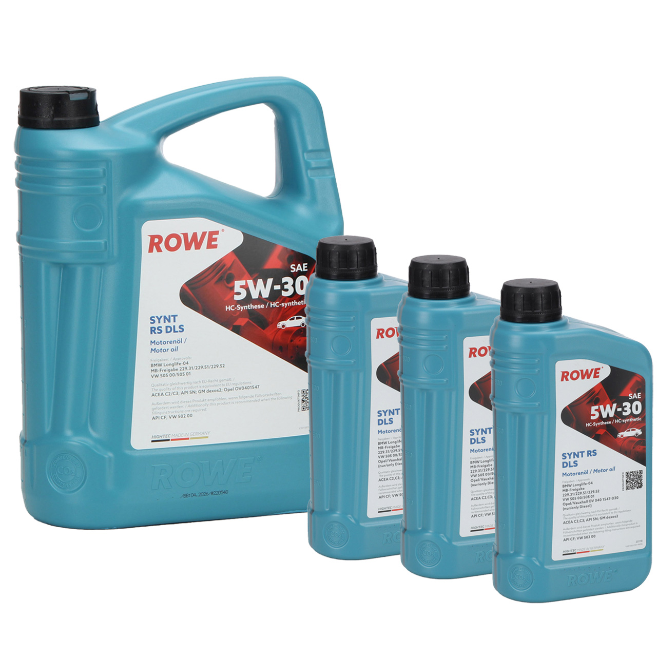 8L 8-liter ROWE SYNT RS DLS 5W-30 engine oil for BMW LL-04 MB 229.31/51/52 505.00/505.01
