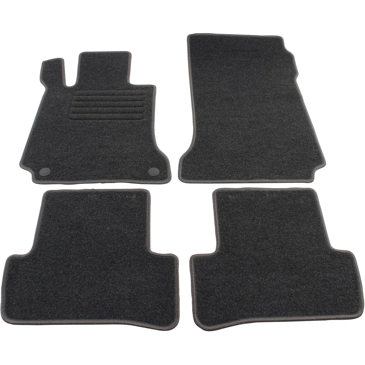 SCHÖNEK Veloursmatten Textilmatten Fußmatten MERCEDES C-Klasse W204 S204 4-teilig
