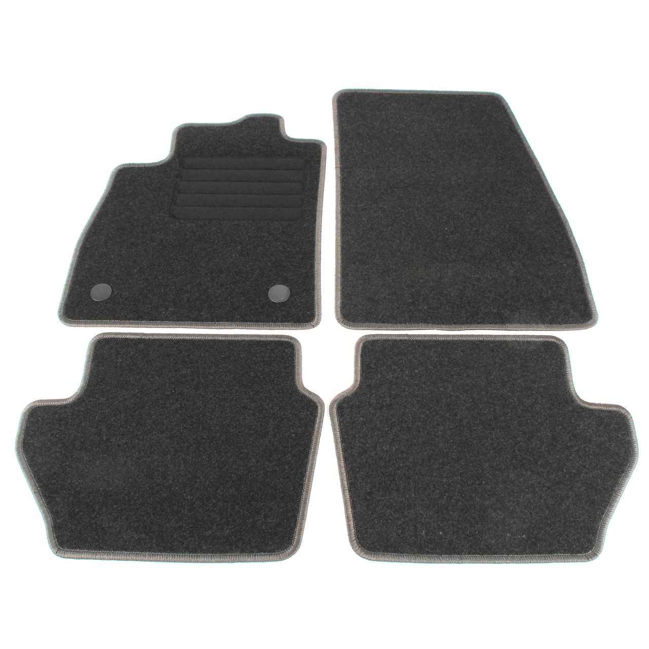 SCHÖNEK Veloursmatten Textilmatten Fußmatten FORD Fiesta 7 MK7 4-teilig