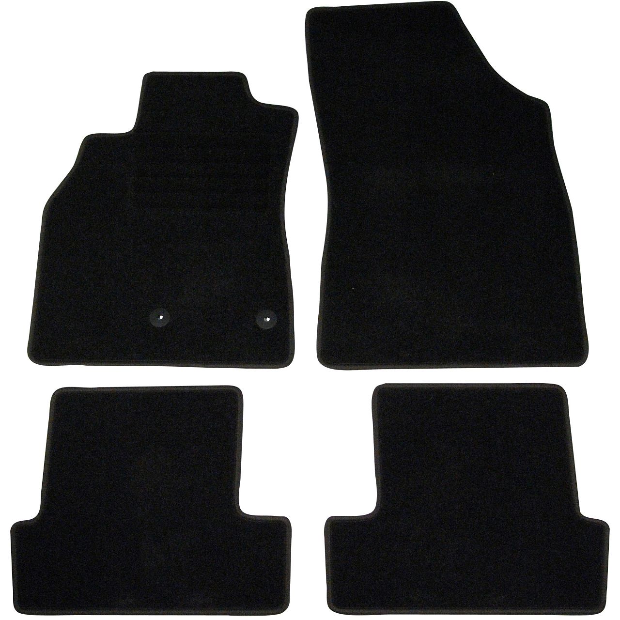 SCHÖNEK Veloursmatten Textilmatten Fußmatten RENAULT Megane 3 Schrägheck / Coupe 4-teilig