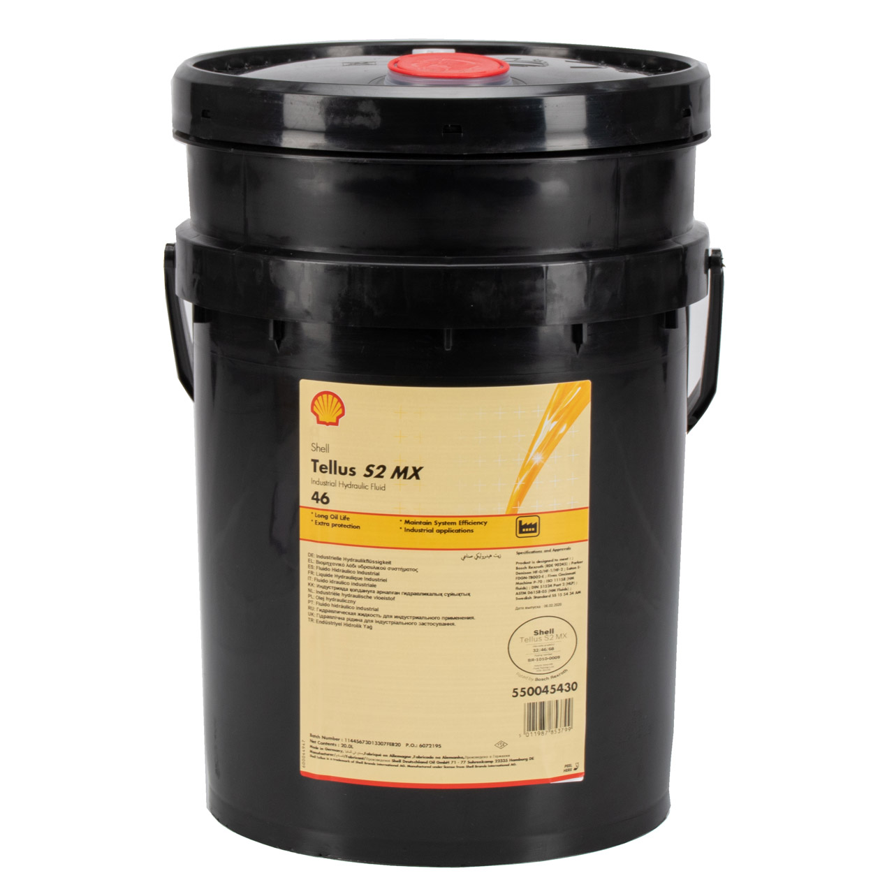 SHELL TELLUS S2 MX 46 Industrielles Hydrauliköl für Kräne Bagger - 20L 20 Liter