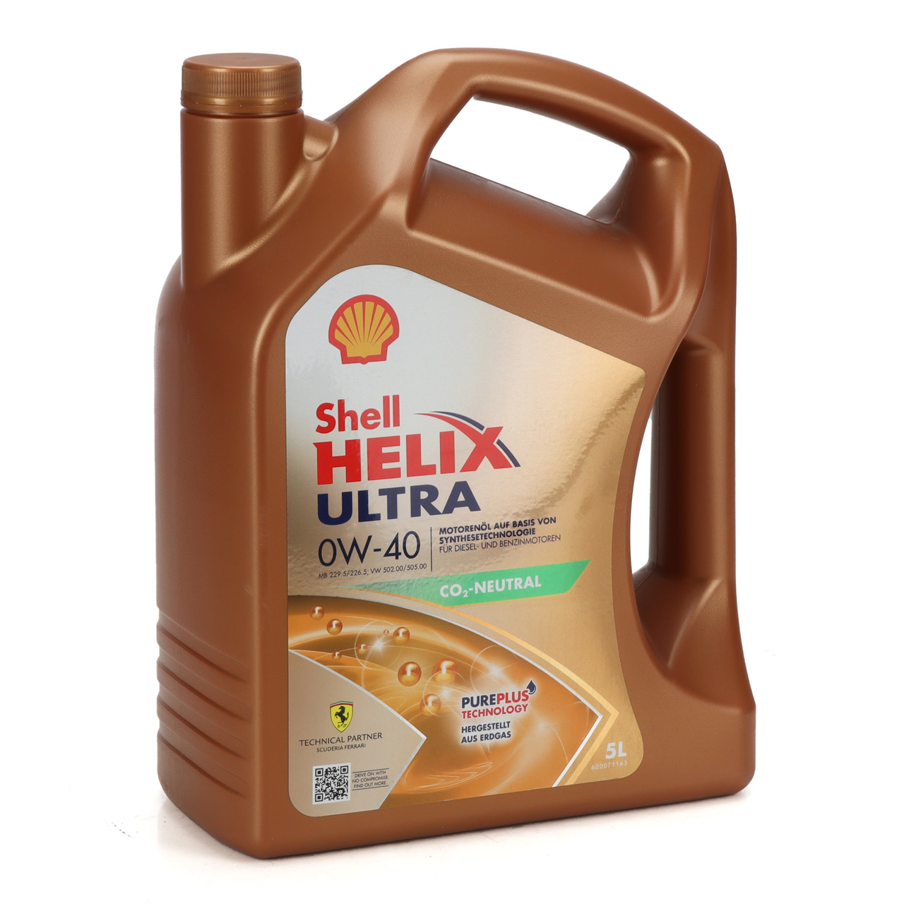 10L 10 Liter SHELL HELIX ULTRA 0W-40 Motoröl Öl MB 229.5/226.5 VW 502.00/505.00