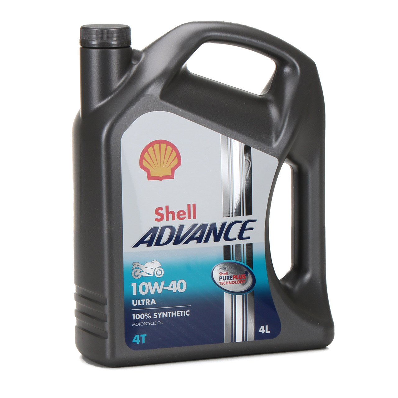 SHELL Motoröl Motorradöl Öl ADVANCE ULTRA 4T 4-TAKT 10W-40 API SN JASO MA-2 - 4L 4 Liter