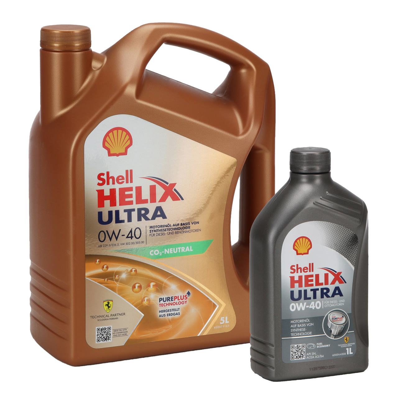 6L 6 Liter SHELL HELIX ULTRA 0W-40 Motoröl Öl MB 229.5/226.5 VW 502.00/505.00