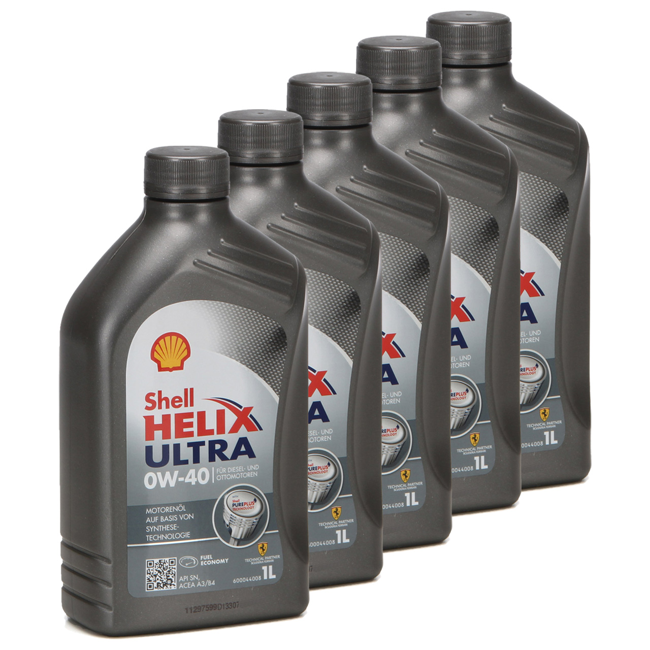 5x 1 Liter SHELL HELIX ULTRA 0W-40 Motoröl Öl MB 229.5/226.5 VW 502.00/505.00
