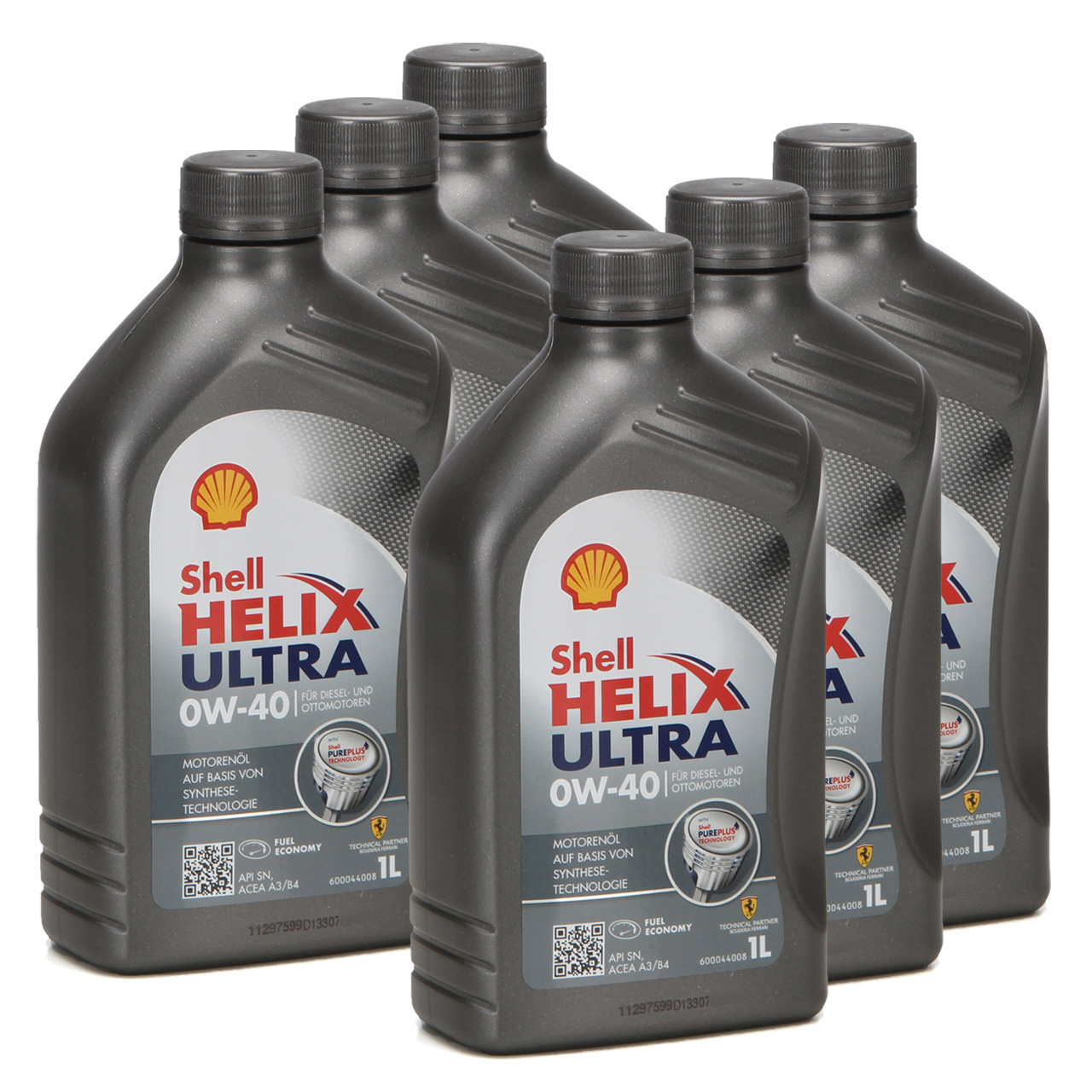 6x 1 Liter SHELL HELIX ULTRA 0W-40 Motoröl Öl MB 229.5/226.5 VW 502.00/505.00