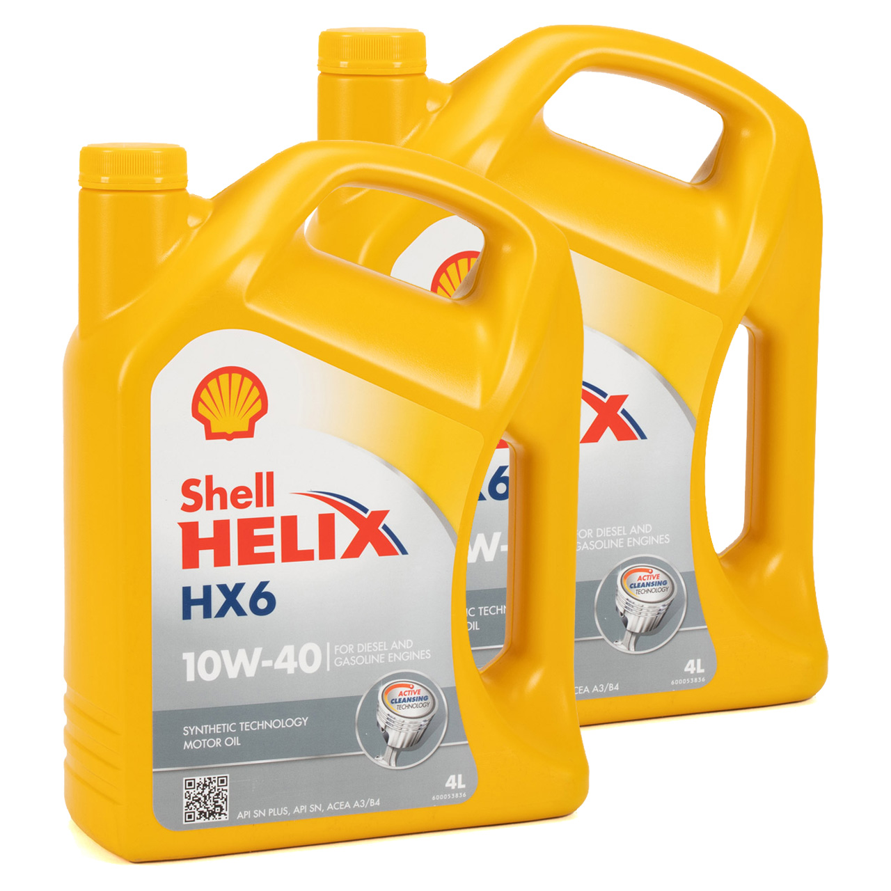 8L 8-liter SHELL Helix HX6 10W-40 engine oil 10W40 MB 229.3 VW 501.01/505.00