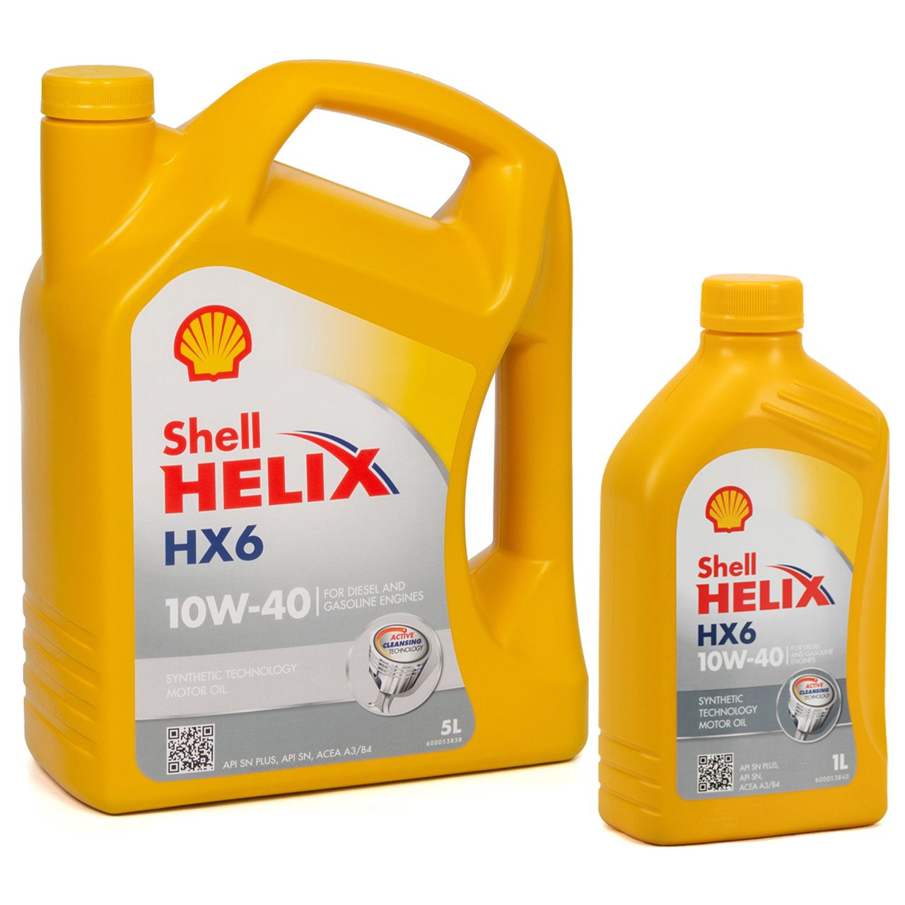6L 6 Liter SHELL Motoröl Öl HELIX HX6 10W-40 10W40 MB 229.3 VW 501.01/505.00