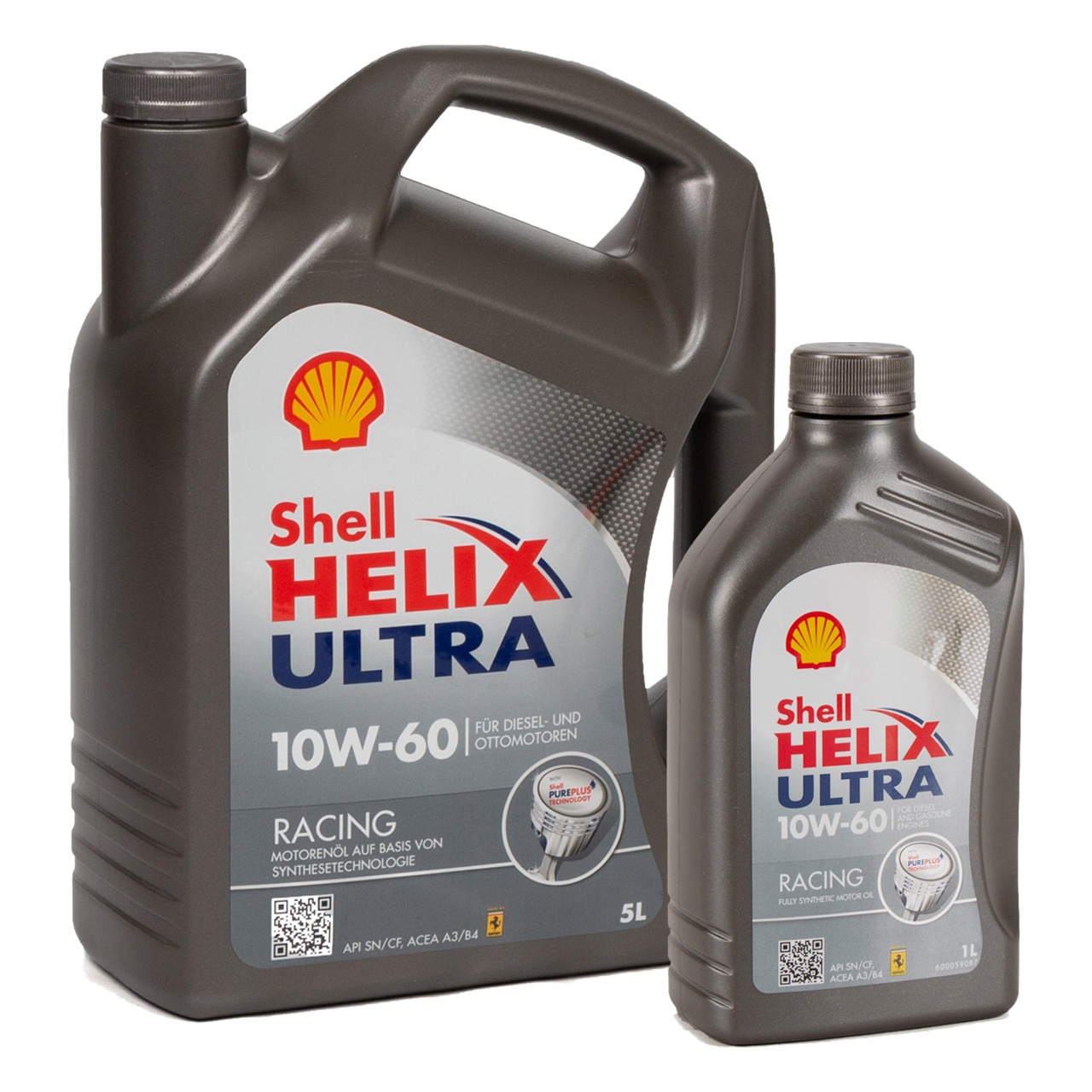 6L SHELL Motoröl Öl HELIX ULTRA RACING 10W60 API SN ACEA A3/B3 A3/B4 Ferrari