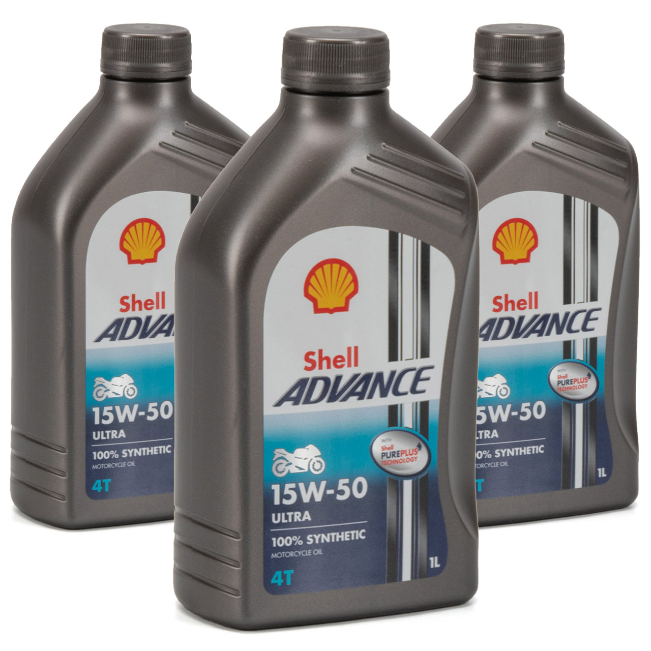 3L 3 Liter SHELL Motoröl Öl ADVANCE ULTRA 4T 4-TAKT 15W-50 API SN JASO MA-2