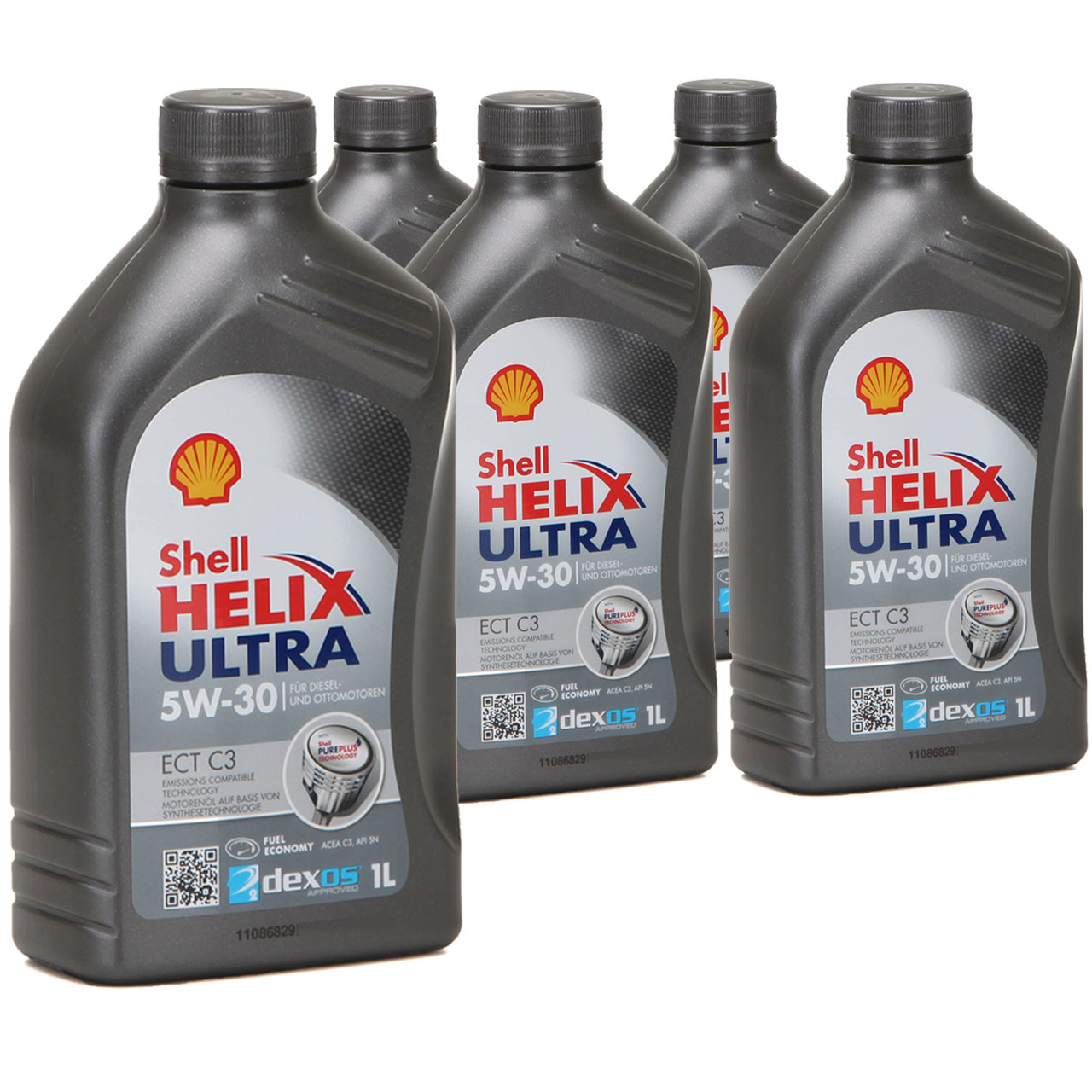 5L 5 Liter SHELL Motoröl Öl HELIX ULTRA ECT C3 5W30 dexos2 BMW LL-04 MB 229.51