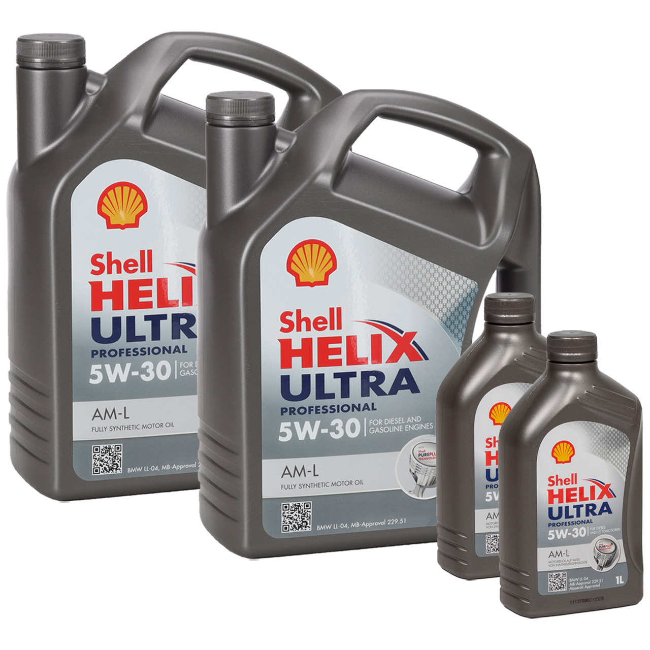 12L 12 Liter SHELL Motoröl Öl HELIX ULTRA Professional AM-L 5W30 für BMW LL-04