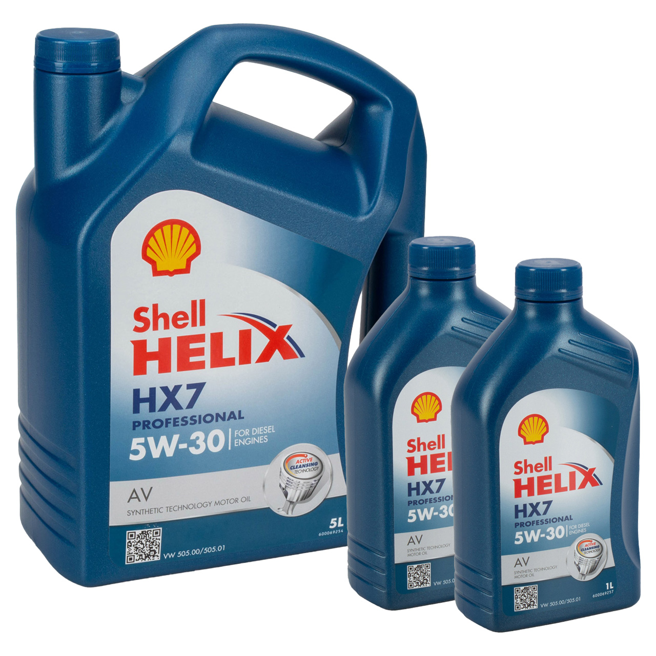 7L 7 Liter SHELL HELIX HX7 PROFESSIONAL AV 5W-30 Motoröl Öl ACEA C3 VW 505.00/01