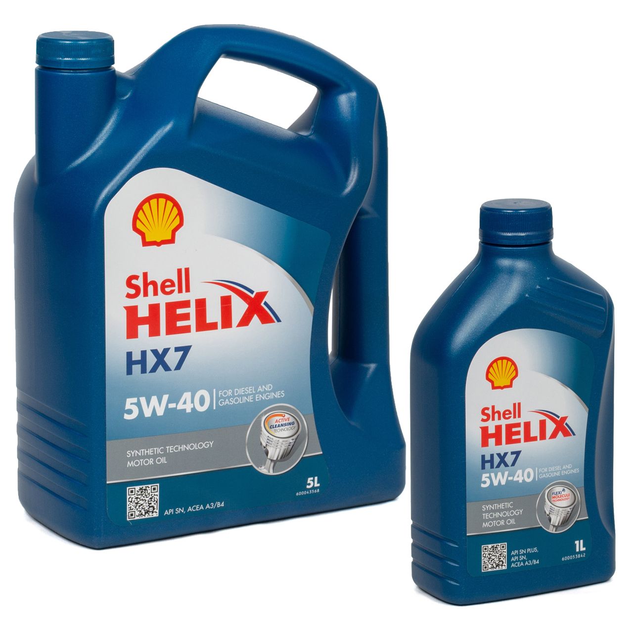 6L 6 Liter SHELL Motoröl Öl HELIX HX7 5W-40 5W40 MB 229.3 VW 502.00 505.00