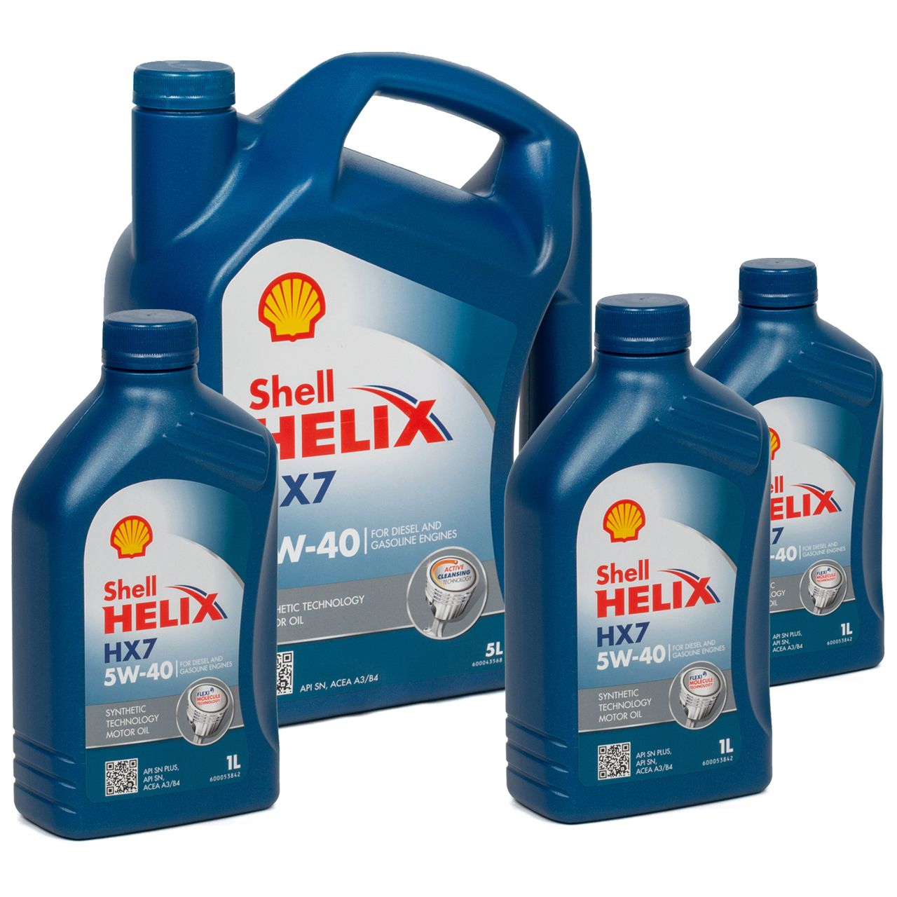 8L 8 Liter SHELL Motoröl Öl HELIX HX7 5W-40 5W40 MB 229.3 VW 502.00 505.00