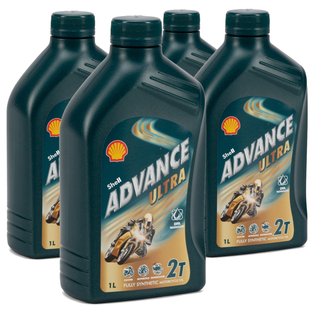 4L 4 Liter SHELL Motoröl Öl ADVANCE ULTRA 2T 2-TAKT JASO FD API TC ISO EGD