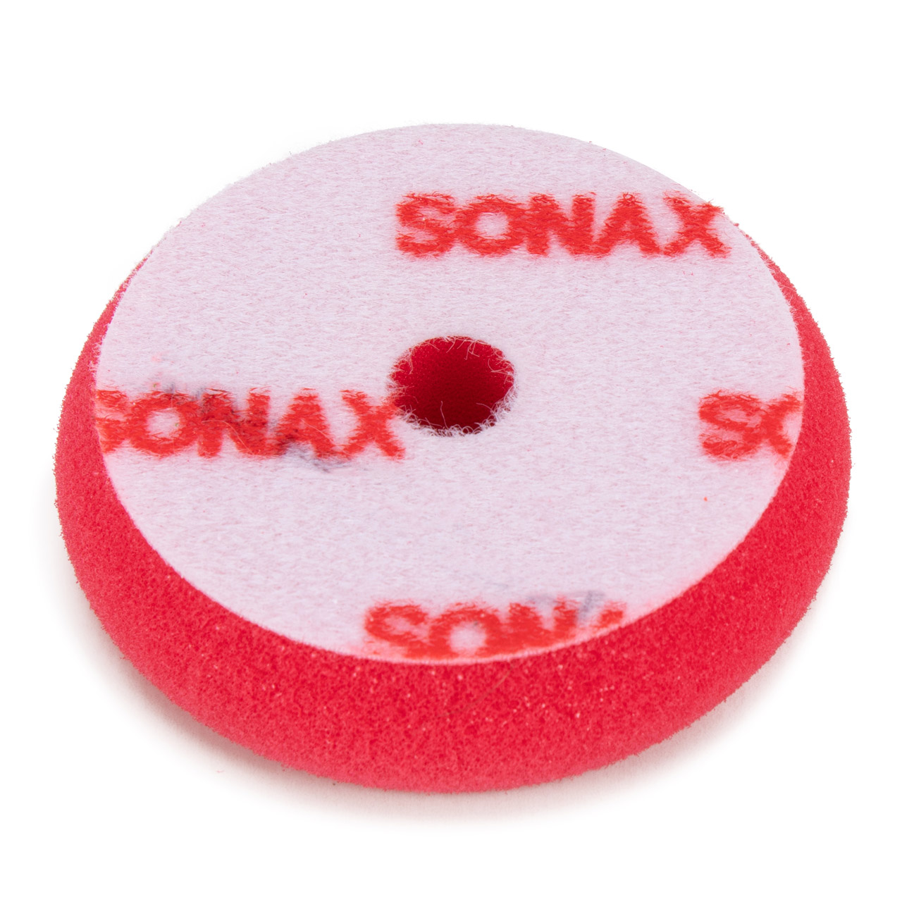 4x SONAX 04942000 Polierschwamm Schaumpad Politurpad HART feinporig 85mm ROT