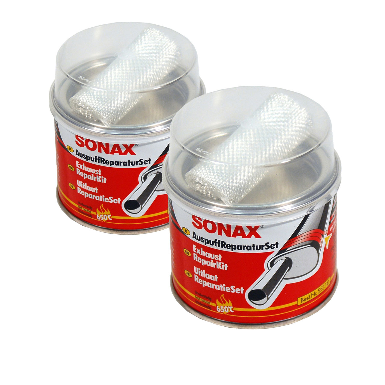 SONAX Auspuff Reparatur Paste 200ml Asbestfrei + hitzebeständig