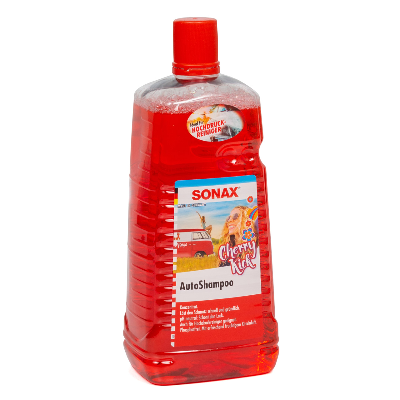 3x 2L 2 Liter SONAX 318541 Autoshampoo Konzentrat Auto-Shampoo Cherry Kick