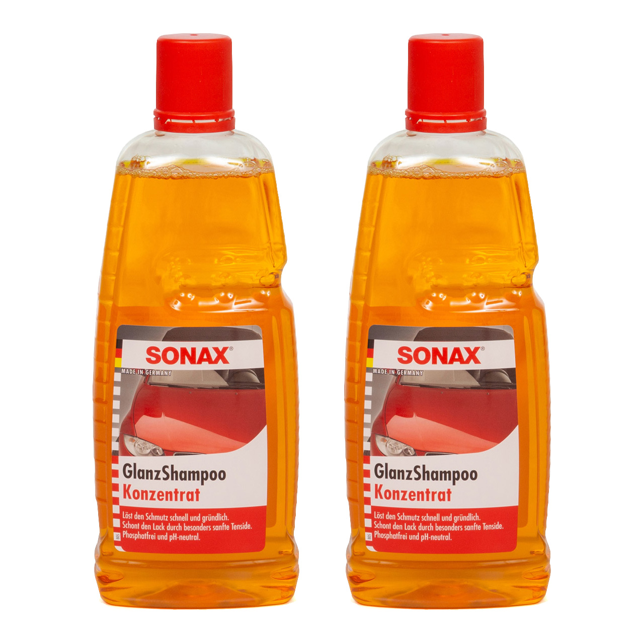 2x 1L 1 Liter SONAX 314300 GlanzShampoo Konzentrat Auto-Shampoo Autoshampoo
