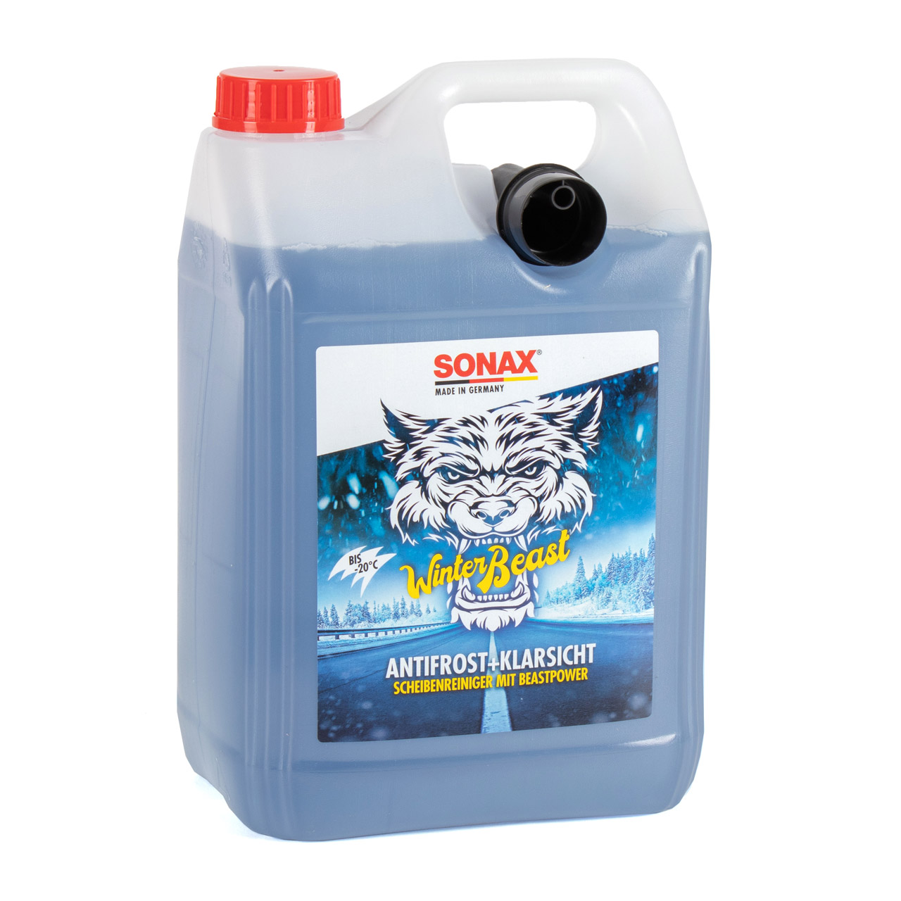 SONAX 01355000 WinterBeast Scheiben Frostschutz ANTIFROST Konzentrat -20°C 5L 5 Liter