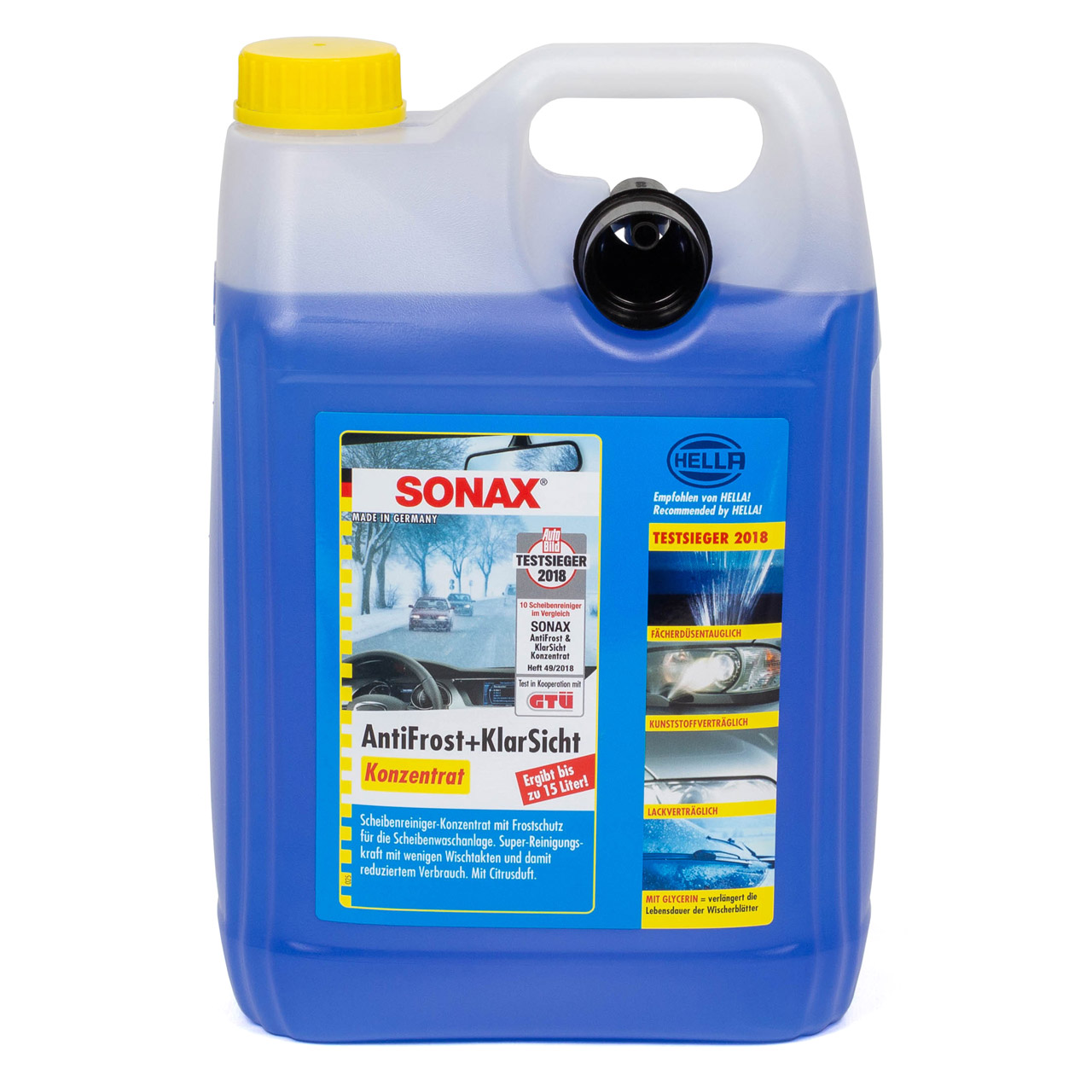 SONAX 332505 Scheiben Frostschutz ANTIFROST & KLARSICHT Konzentrat - 5L 5 Liter