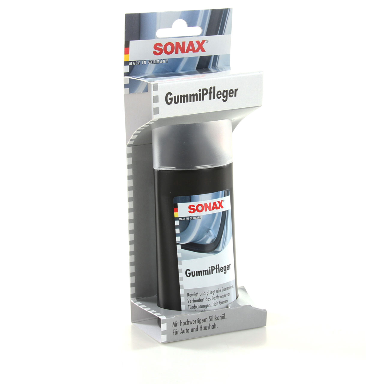 SONAX GummiPfleger mit hochwertigem Silikonöl für Auto+Haushalt 100ml 340000