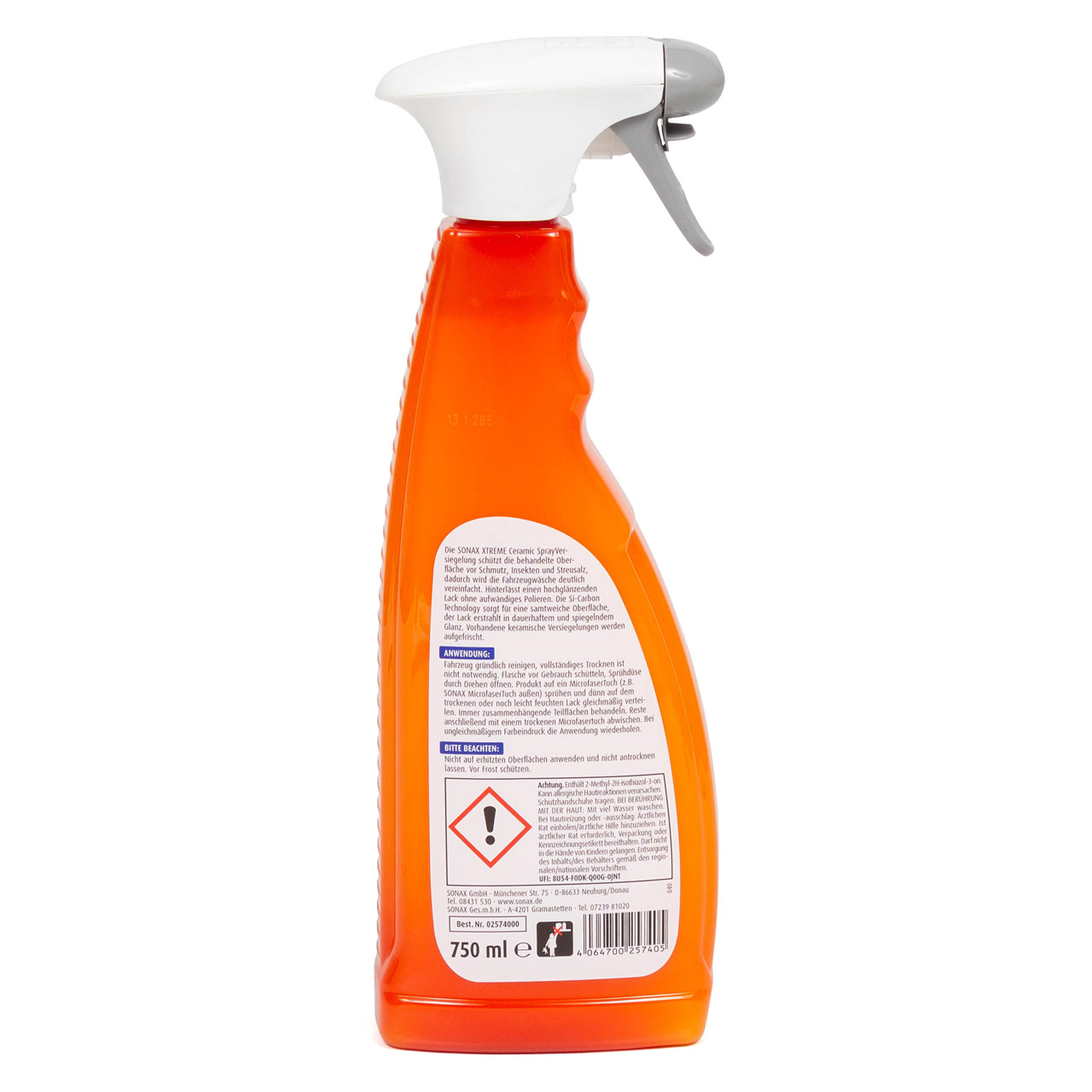 SONAX 02574000 XTREME Ceramic Spray Versiegelung Lackversiegelung Lackschutz 750ml