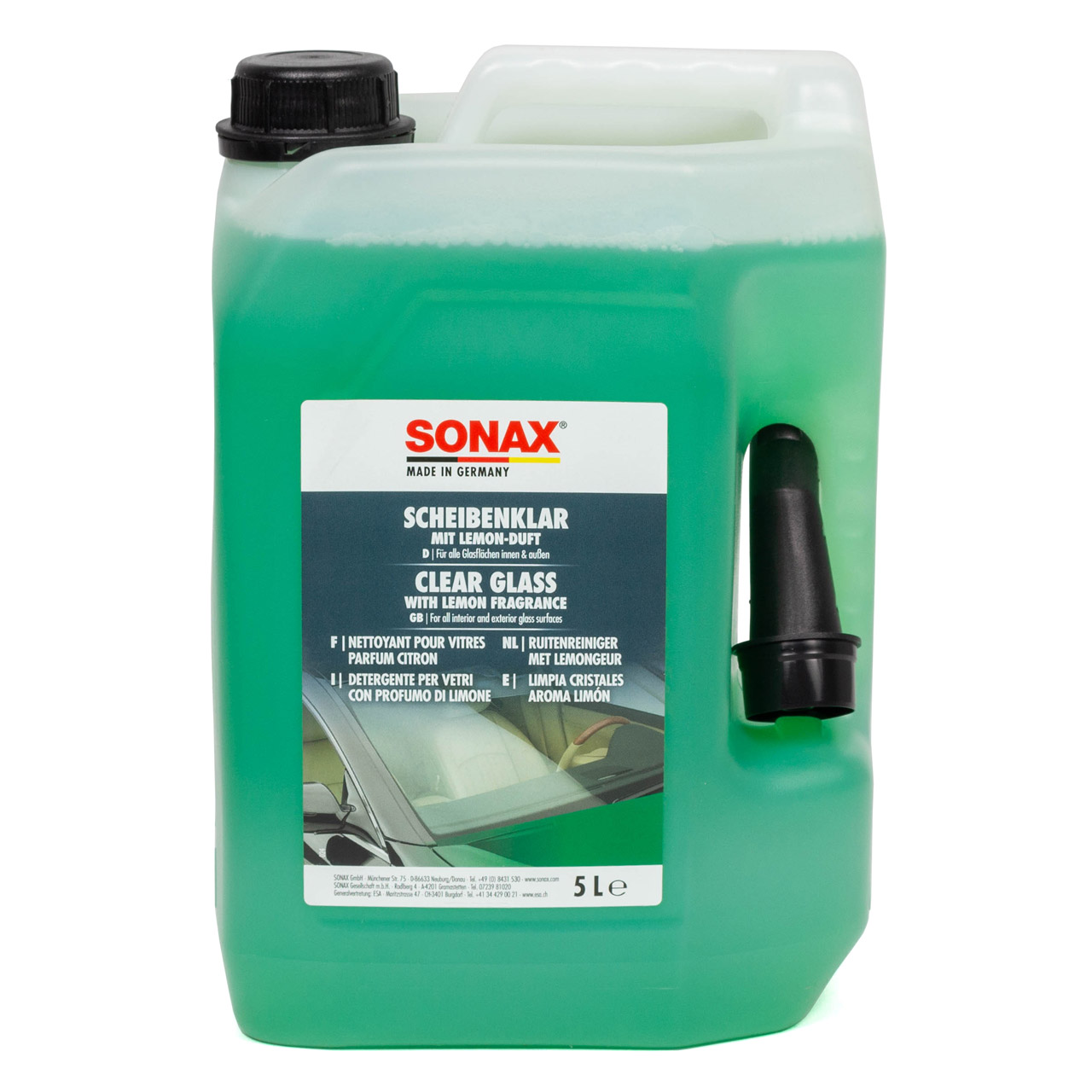 SONAX 338505 Scheibenreiniger Scheibenklar Glasreiniger Reiniger 5 Liter