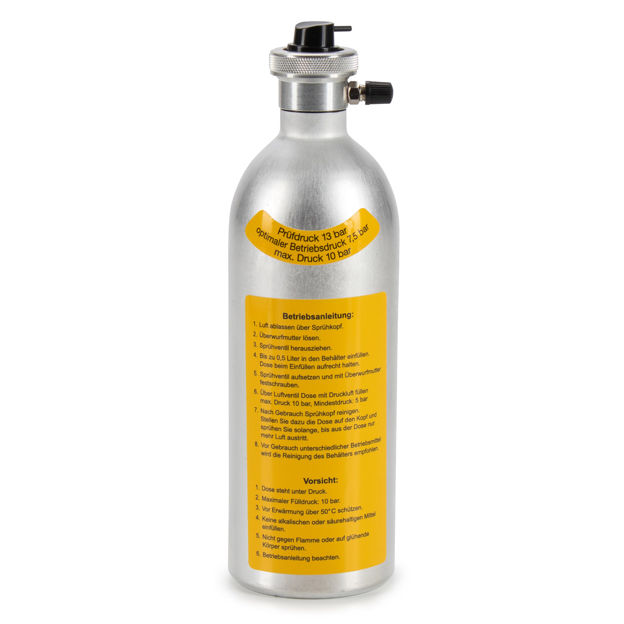 HVG SG700 Wiederbefüllbare Alu Druckluft Spraydose Druckluftdose Sprühflasche 500ml