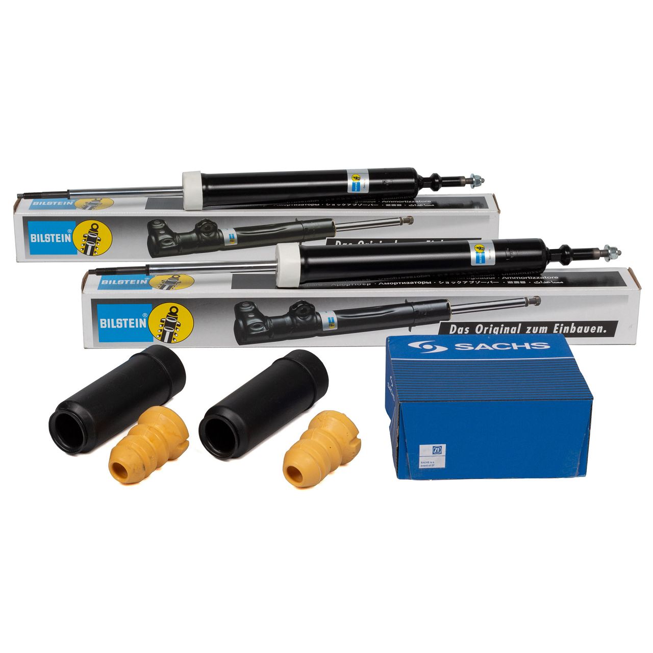 2x BILSTEIN B4 19-144221 Sto&szlig;d&auml;mpfer + SACHS Staubschutz f&uuml;r BMW E81 E87 hinten