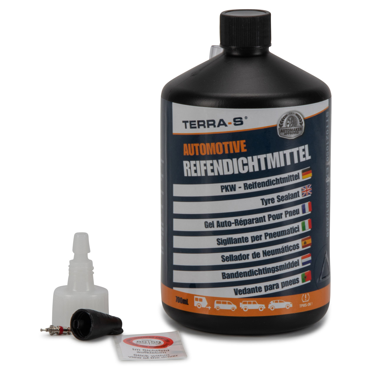 TERRA S T16001 Reifendichtmittel Nachfüllflasche Ersatzflasche Pannenset 700ml