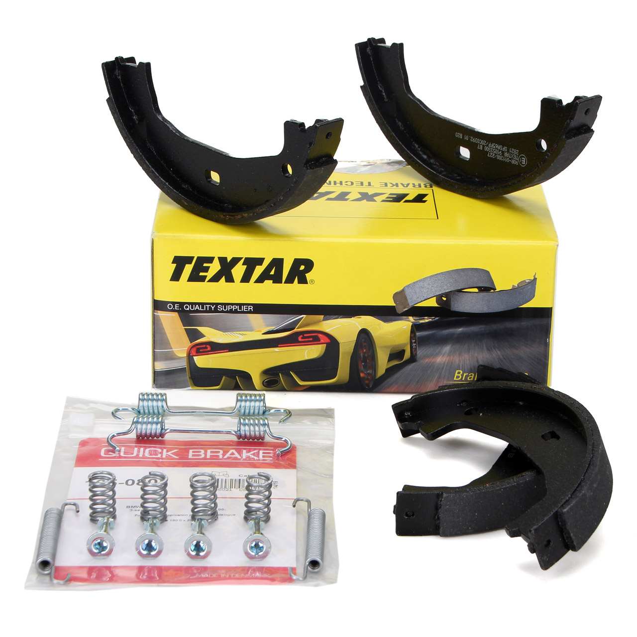 TEXTAR 91053300 Bremsbacken + Federn Satz für BMW E81-88 F20 F21 E46 E90-93 F30 F31 F32