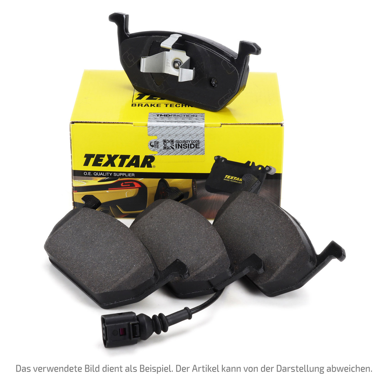 TEXTAR 2476401 Bremsbeläge + Warnsensor FIAT 500 C (312_) 1.2 FORD Ka (RU8) 1.3 TDCi vorne
