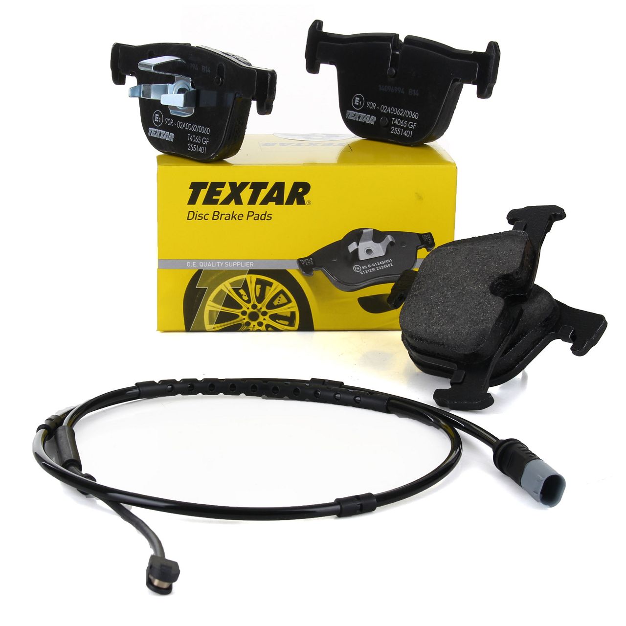 TEXTAR 2551401 Bremsbeläge + Wako für BMW 3er F30 F31 F34 4er F32 F33 F36 hinten