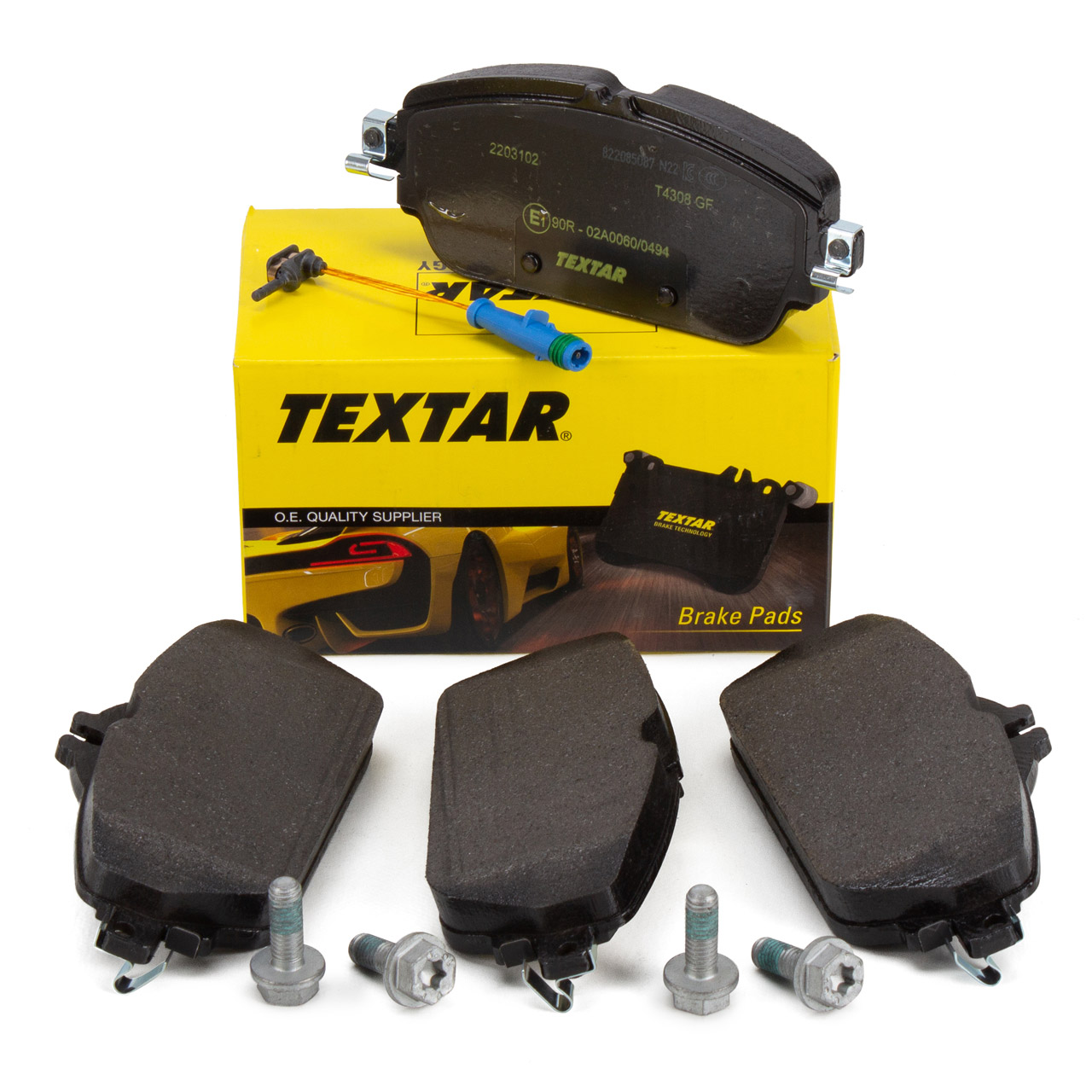 TEXTAR 2203102 Bremsbeläge + Warnsensor MERCEDES W205 S205 C/A205 W213 S213 C/A238 vorne