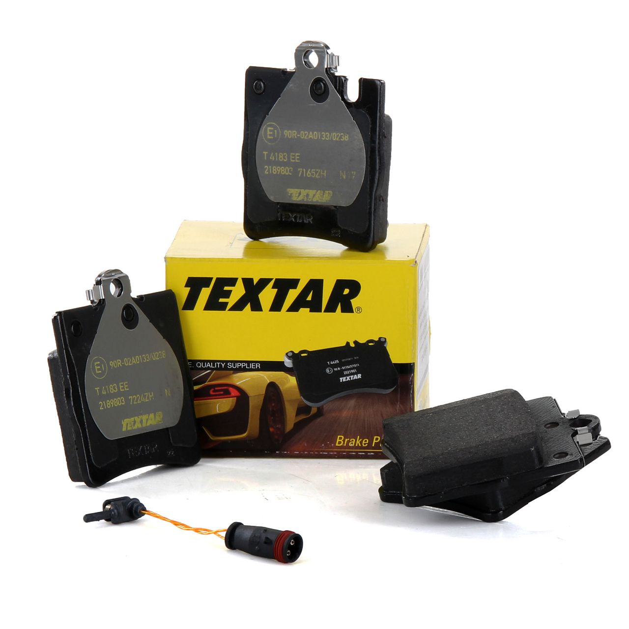 TEXTAR 2189803 Bremsbeläge + Wako MERCEDES W203 S203 CL203 C209 A209 R171 hinten