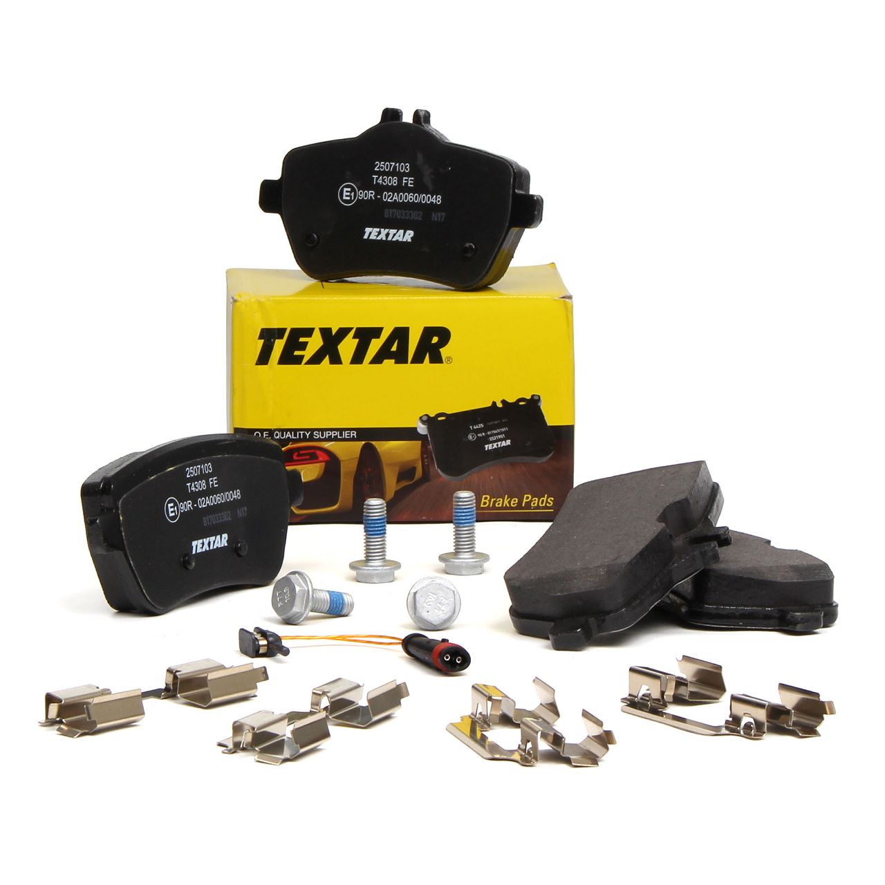 TEXTAR 2507103 Bremsbel&auml;ge + Wako f&uuml;r MERCEDES S-Klasse W222 A217 C217 hinten