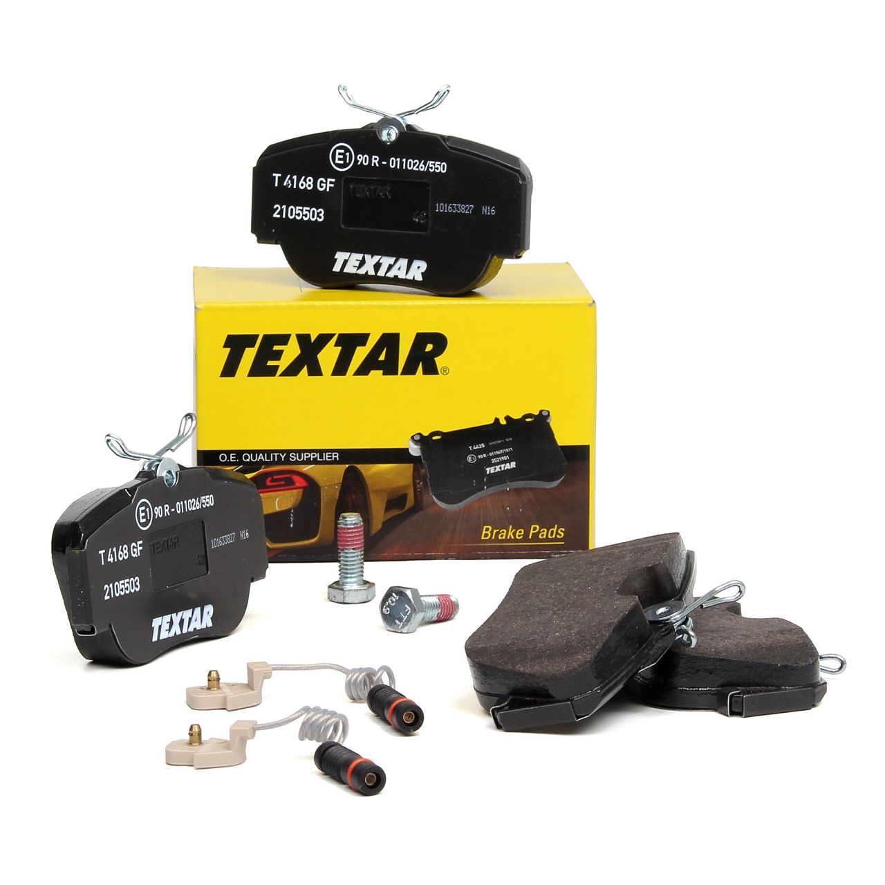 TEXTAR 2105503 Bremsbeläge + Wako MERCEDES 190 W201 2.0 E1.8/2.0/2.3/2.6 D2.0 D2.5 vorne