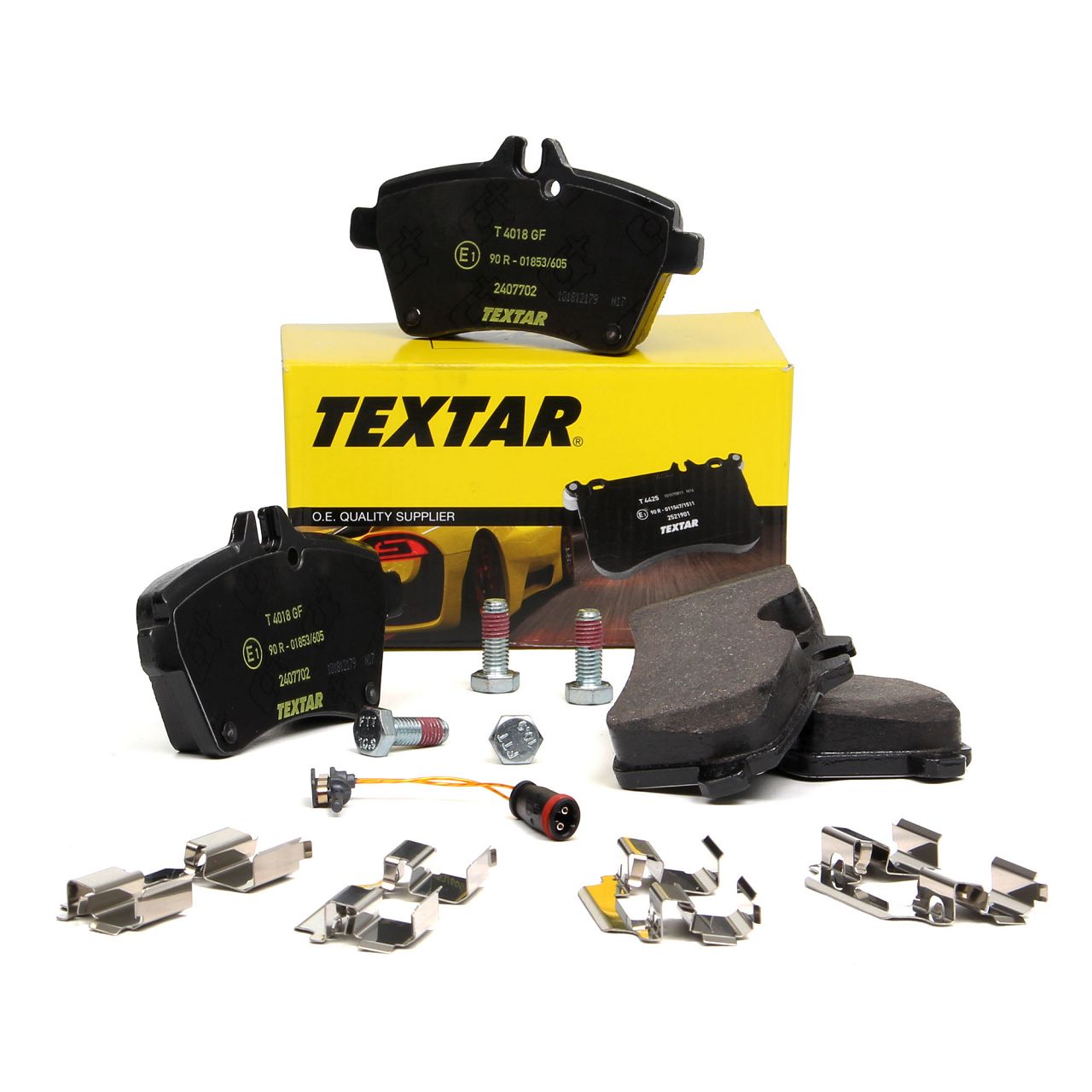 TEXTAR 2407702 Bremsbel&auml;ge + Wako f&uuml;r MERCEDES A-Klasse W69 B-Klasse W245 vorne