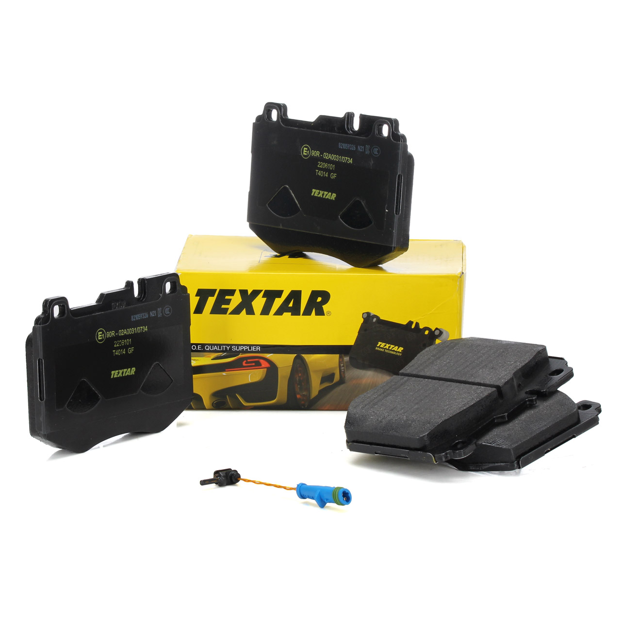 TEXTAR 2206101 Bremsbel&auml;ge + Wako f&uuml;r MERCEDES W205 S205 C257 W213 S213 vorne