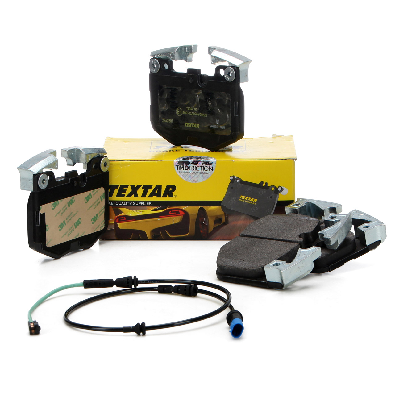 TEXTAR 2242501 Bremsbeläge + Wako für BMW 5er G30 G31 6er G32 7er G11 G12 8er G14-16 vorne