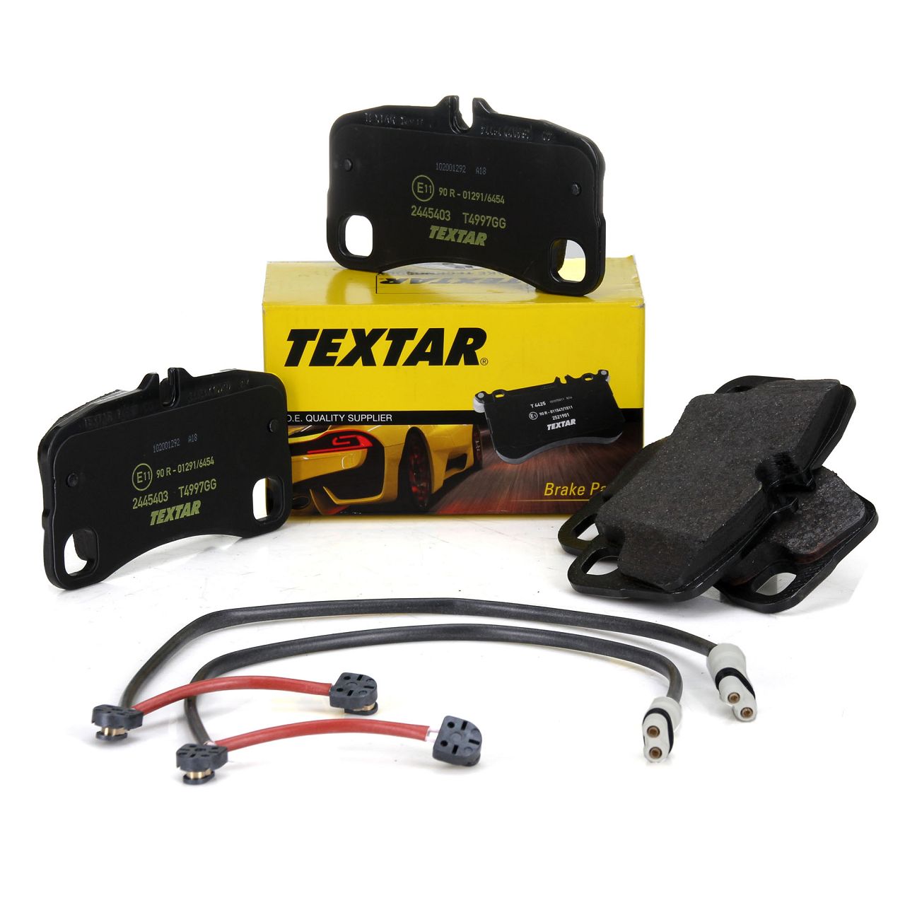 TEXTAR 2445403 Bremsbeläge + Wako PORSCHE 997 3.6 / 3.8 Turbo / S hinten