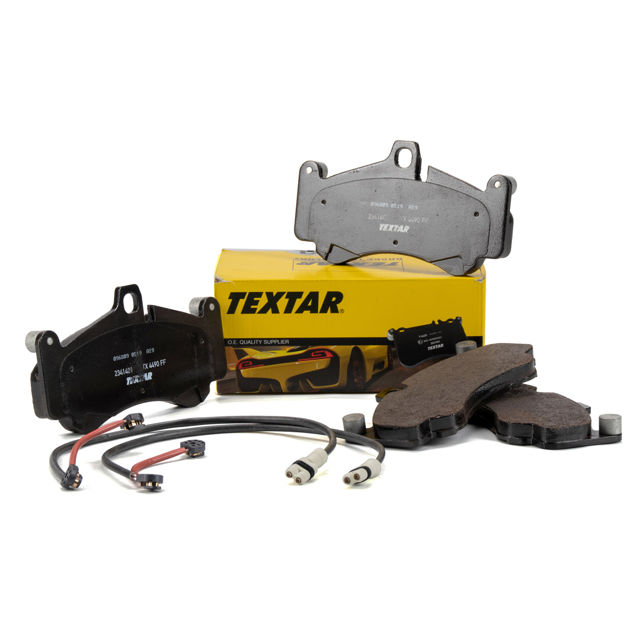 TEXTAR 2341401 Bremsbeläge + Wako PORSCHE 997 3.6/3.8 Turbo / S 480-530 PS vorne