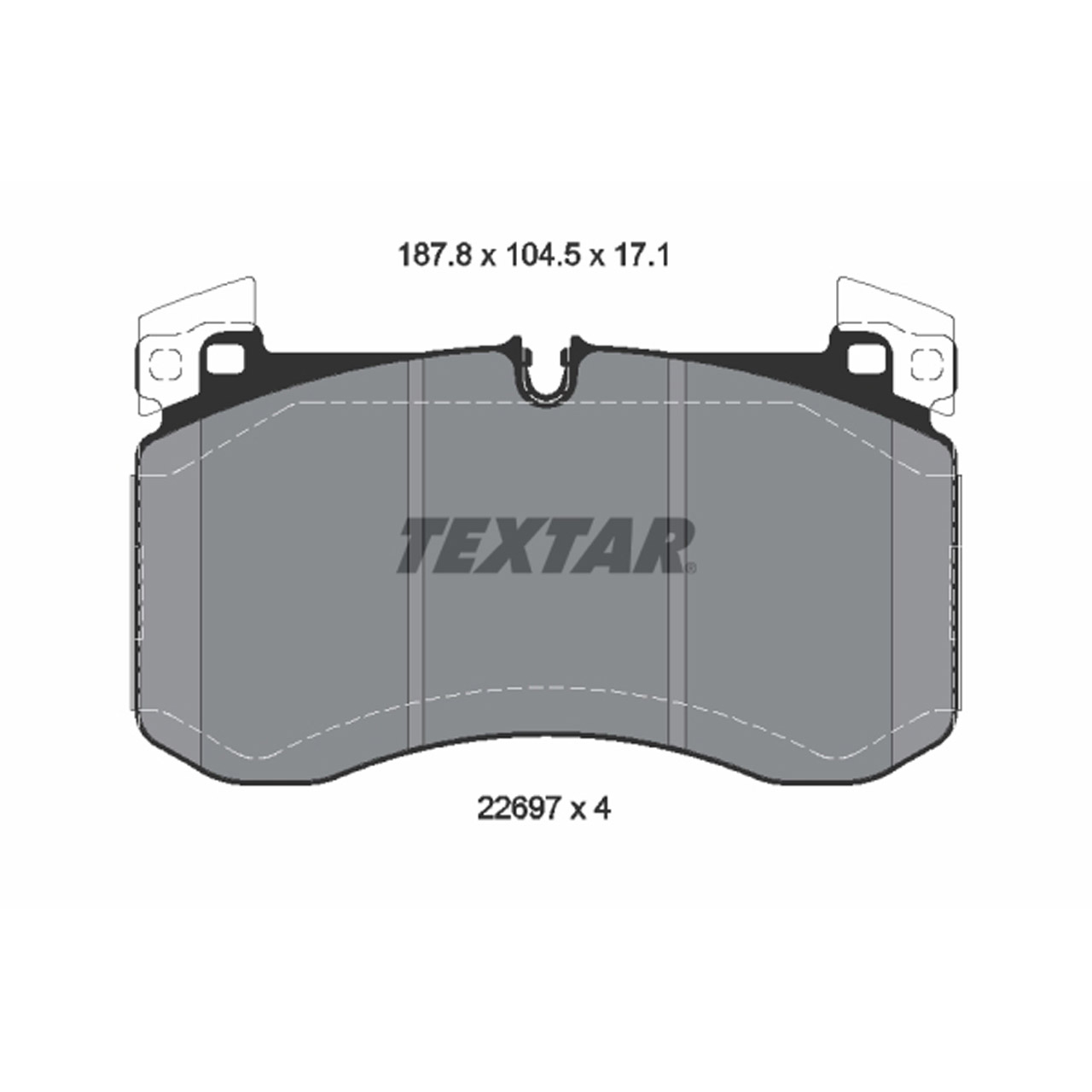 TEXTAR 2269701 Bremsbeläge MERCEDES G-Klasse W463 G63AMG GLE V167 C167 GLS X167 vorne